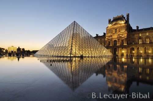 pyramide,Louvre,Pei,petit Arc de Triomphe