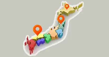 日本足迹热力图测试