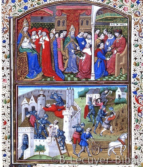manuscrit,livre des cas des nobles hommes et femmes