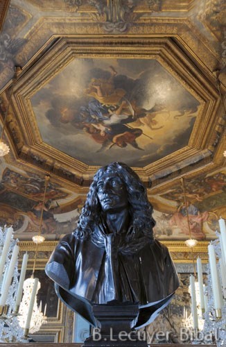 chambre des Muses,buste,Molière,plafond