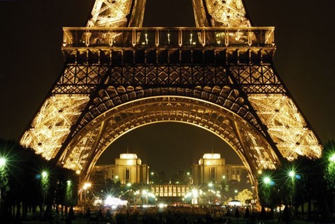 Tour Eiffel, Palais de Chaillot, nuit